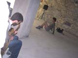 La performance di Luca Francioso con la danzatrice Alessia Garbo